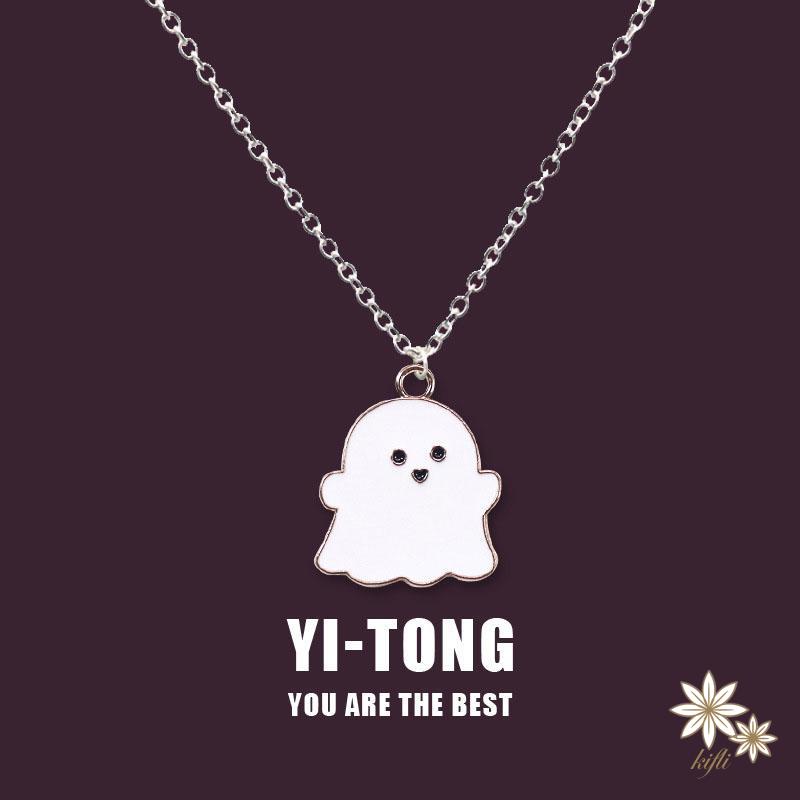 Vòng cổ Hình Ma Màu Trắng Cá Tính Thời Trang Dành Cho Nữ Dễ Thương