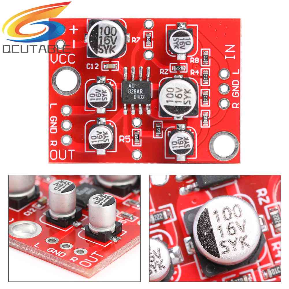 Bo Mạch Khuếch Đại Âm Thanh DC 5-15V AD828
