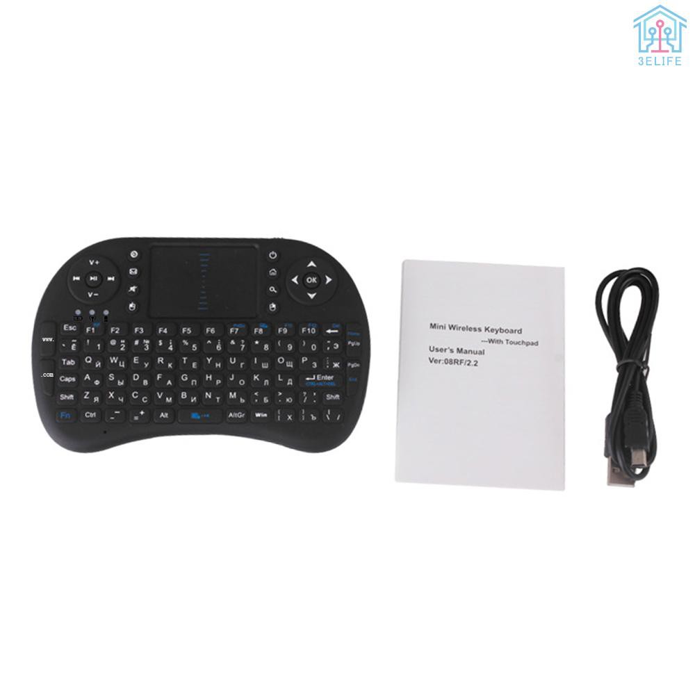 Bàn Phím Điều Khiển Không Dây I8 Cho Pc Pad Android Tv Box Smart Tv