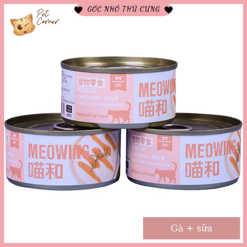 Pate (Súp) cá ngừ dinh dưỡng Meowing cho mèo 85gr