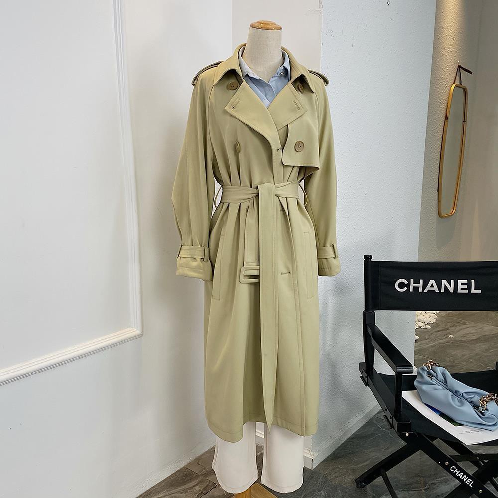 Áo Khoác Dáng Dài Tới Gối Phối Hai Hàng Nút Phong Cách Hàn Quốc Hàng Mới Dành Cho Bạn Nữ 2021 | BigBuy360 - bigbuy360.vn