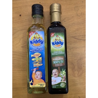  2 chai Dầu ăn dinh dưỡng Kiddy Cá hồi Ô-liu chai 250ml  hsd 01 27  