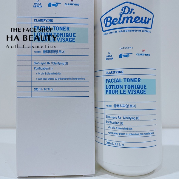 Nước hoa hồng cho da mụn thích hợp cả da dầu hỗn hơp da nhạy cảm The Face Shop Dr Belmeur Clarifying Facial Toner 200ml | BigBuy360 - bigbuy360.vn