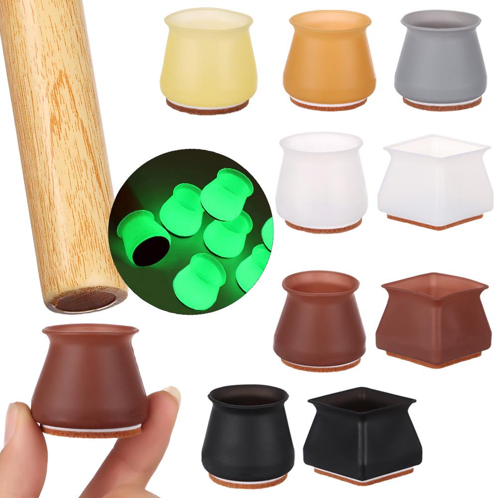 Set 4 Tấm Lót Bàn Bằng Silicone Chống Trượt Không Gây Tiếng Ồn Tiện Dụng