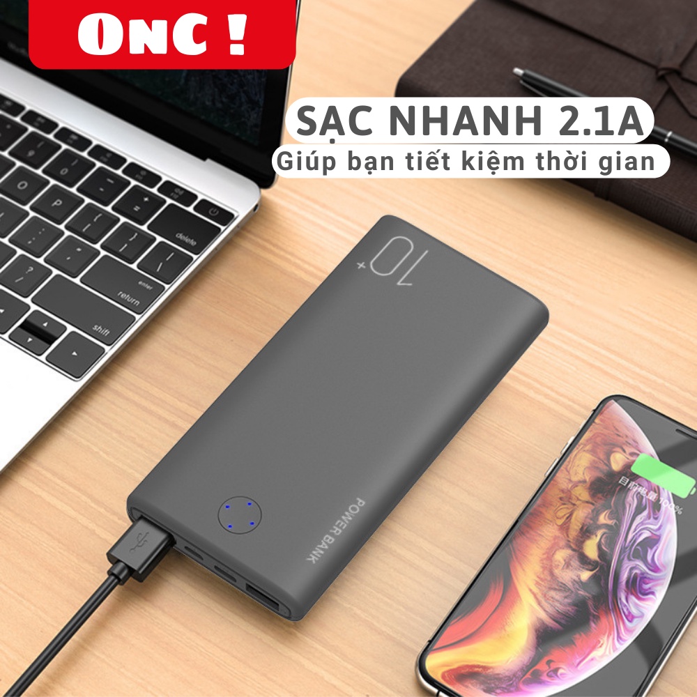 [BẢO HÀNH 15 THÁNG] Pin Sạc Dự Phòng 10000mAh Beerus Sạc ra USB &amp; sạc vào Micro/Type-C