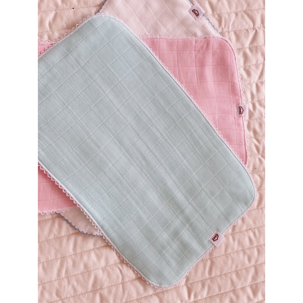 Gối Lót Đầu Sợi Tre Ome 100% Cotton Hữu Cơ Siêu Mềm Mại Tuyệt Đối An Toàn Cho Bé Sơ Sinh