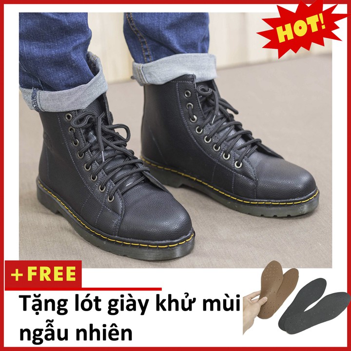 Giày Boot Nam AROTI Cổ Cao Chất Da Đẹp Cao Cấp,Đế Khâu Chắc Chắn Form Mạnh Mẽ,Cực Nam Tính Màu Đen-Đủ size M89(L)