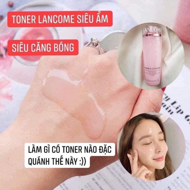 Nước hoa hồng/ cân bằng da LANCOME TONIQUE CONFORT TONER 125ml