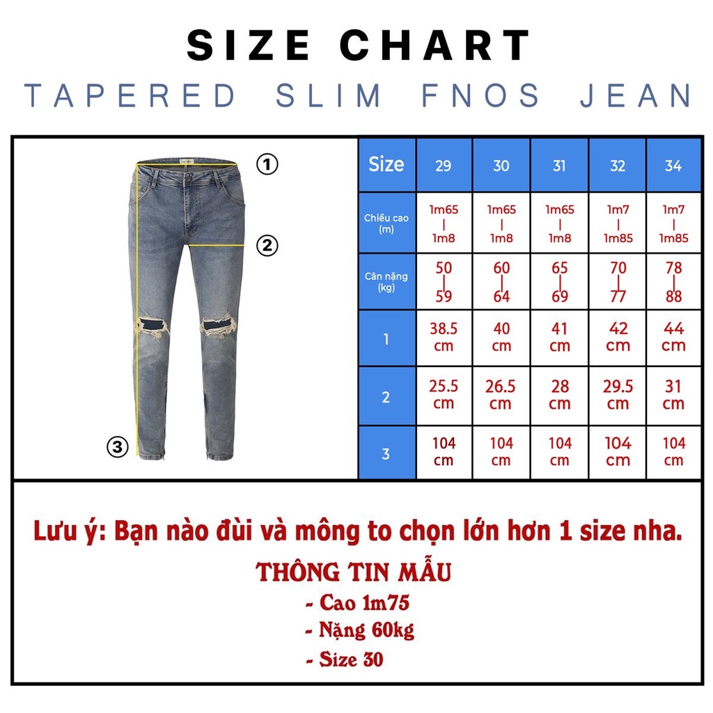 Quần jean nam streetwear cao cấp FNOS NZ22 màu xám rách gối form slimfit jean thun co giãn | BigBuy360 - bigbuy360.vn