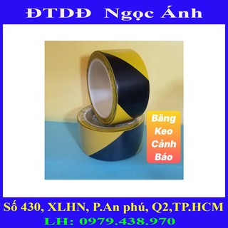 Băng keo cảnh báo dán nền vàng đen