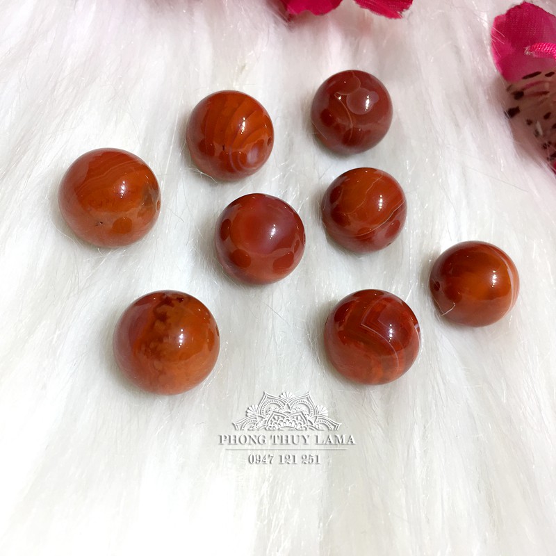(Freeship đơn từ 50K) Viên đá Jasper đỏ các cỡ
