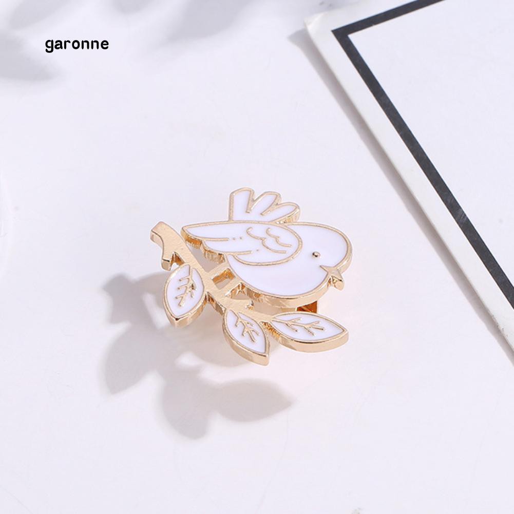 Ghim cài áo hình chú chim đậu cành cây ngộ nghĩnh đáng yêu