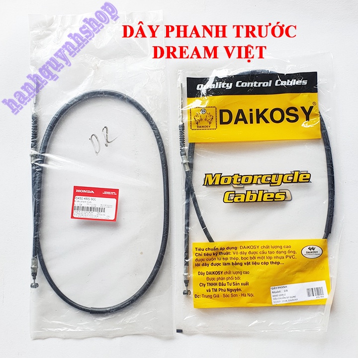 Dây phanh trước Dream Việt chính hãng Honda