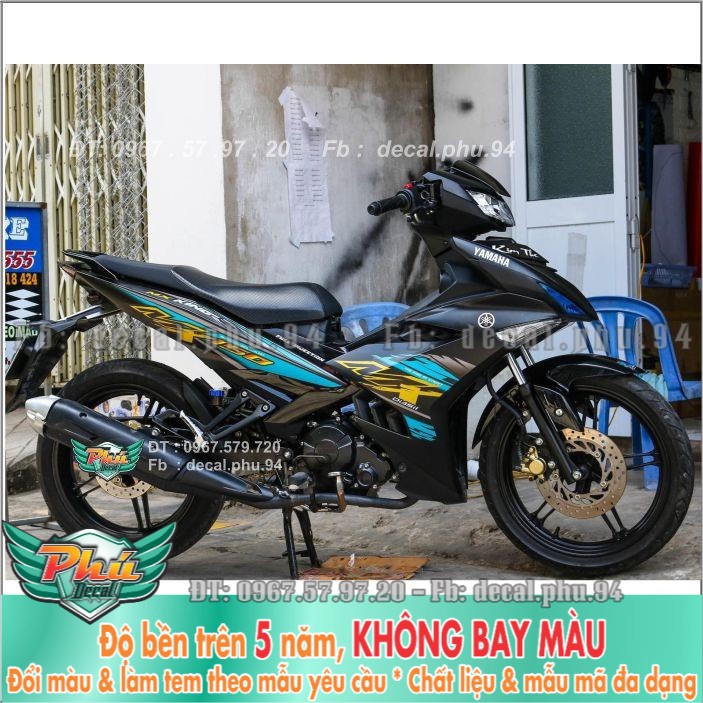 Tem rời Exciter 150 Đen nhám Mx (H) -1