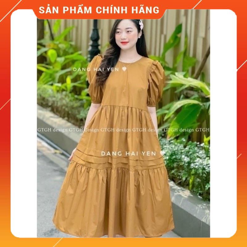 Váy Bầu dáng xuông,ảnh thật trải sàn,Đầm Bầu mùa hè phù hợp mặc đi du lịch,đi công sở siêu xinh☘️freesie 43-68kg-VB61