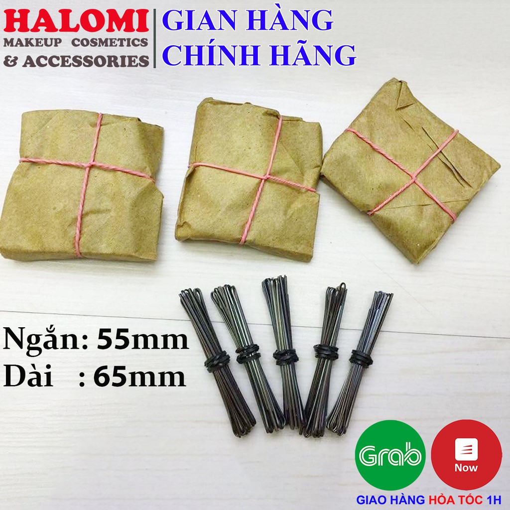 1kg gim kẹp tăm làm tóc chuyên dụng ngắn dài chính hãng HALOMI bằng thép chống gỉ