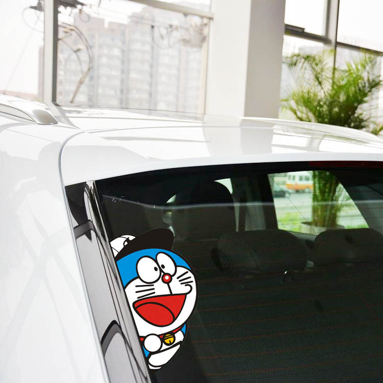 Đề Can Dán Trang Trí Xe Hơi Hình Doraemon Chống Nước