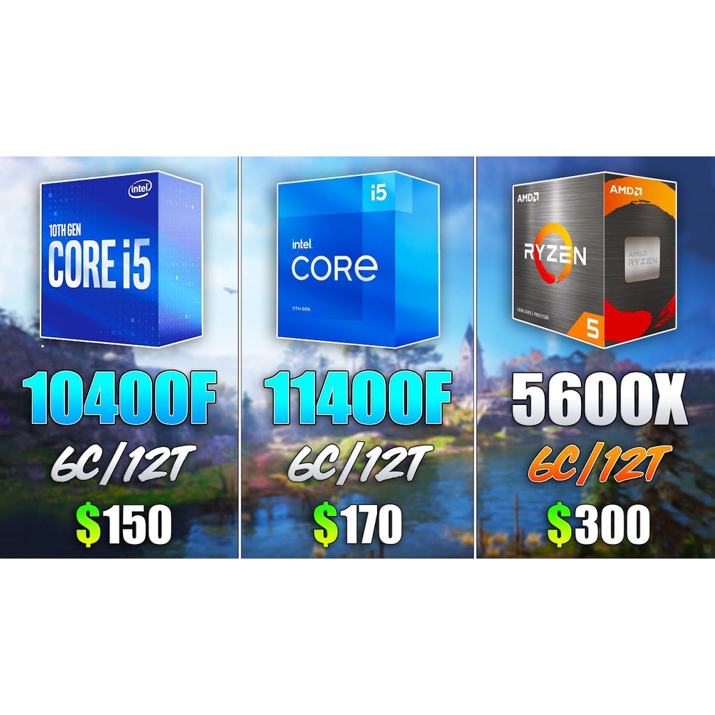 CPU Intel Core i5 10400F (2.9GHz turbo 4.3GHz | 6 nhân | 12 luồng | 12MB Cache)