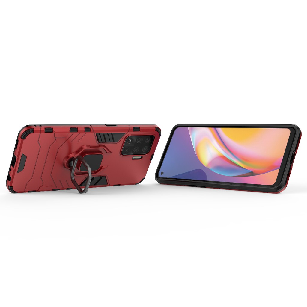 Ốp lưng Oppo A94 Iron Man Iring chống sốc giá đỡ xem phim thời trang cao cấp siêu bền