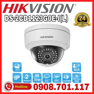 Camera ip dome hồng ngoại 2.0 megapixel hikvision ds-2cd1123g0e-i