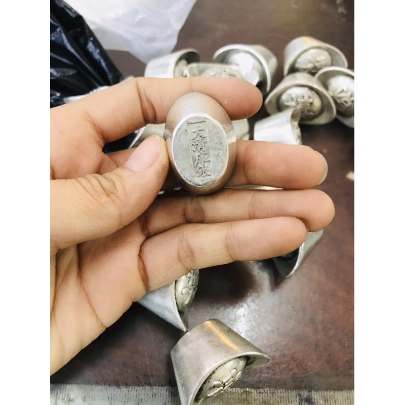 Thỏi ngân lượng bạc đẹp 3.5cm