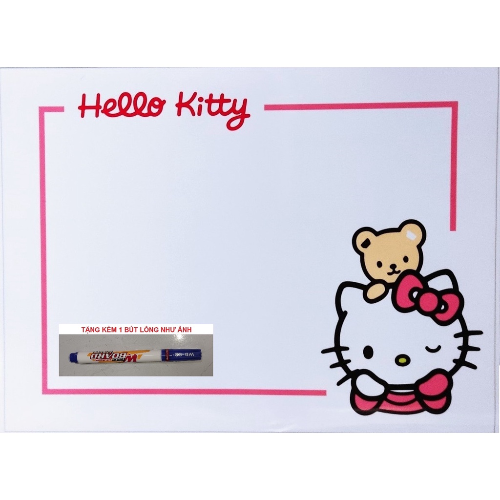 Bảng dán tường dùng bút lông HELLO KITTY - THUTHAODECOR