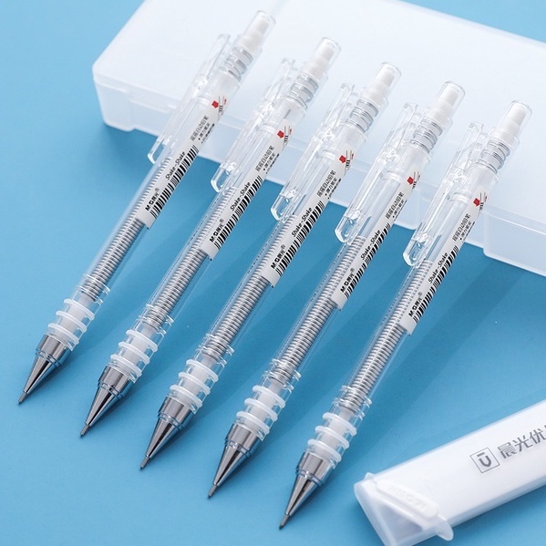 Bút Chì Bấm Ngòi 0.5mm 0.7mm Trong Suốt Thiết Kế Sáng Tạo