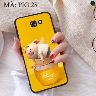 Ốp lưng samsung a7 2017 viền dẻo tpu bst heo con đẹp