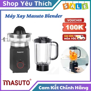 Máy xay sinh tố masuto blender 2 trong 1 với 2 cối xay thịt 1,25l và ép cam 0,2l tiện lợi
