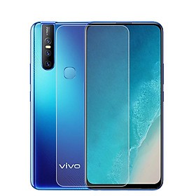 KÍNH CƯỜNG LỰC VIVO V15 trong suốt 2,5D, tặng giấy lau màn hình