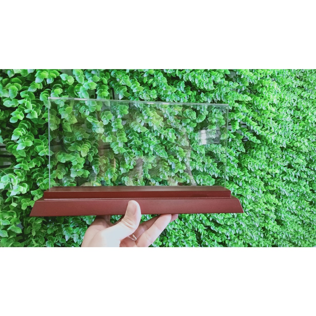Biển chức danh mica đế gỗ nhị cấp