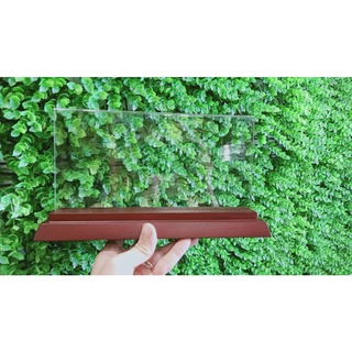 Biển chức danh mica đế gỗ nhị cấp