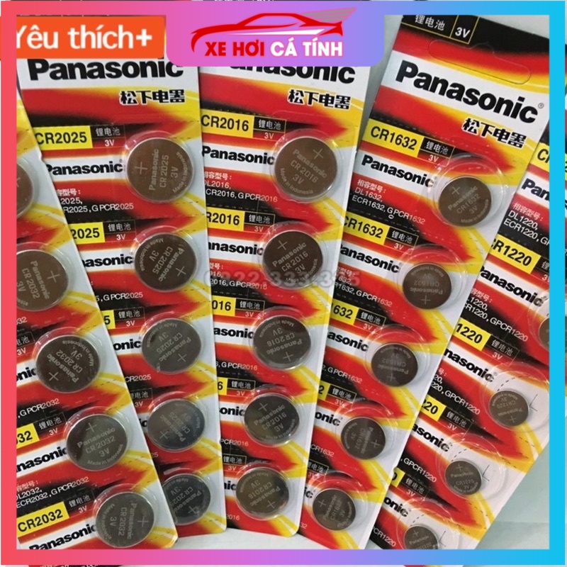 [⚡️FLASH SALE] Pin Khuy Cúc Áo Panasonic  CR1632 , CR1620 , CR1616 , CR2032 , CR2025 , CR2016 , CR1220 , CR2450 3V Lithi