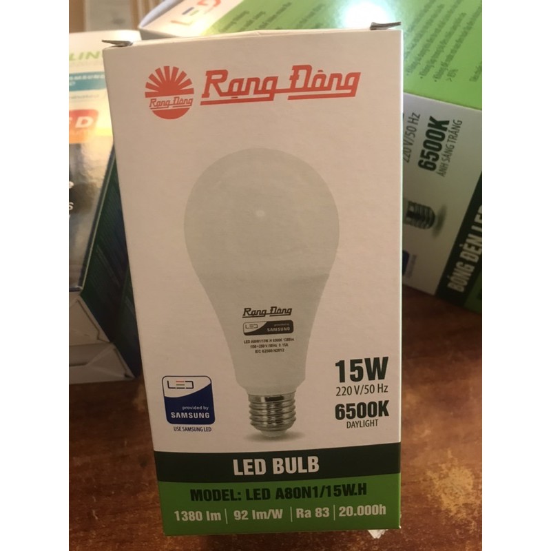 Bóng Đèn Led Buld Rạng Đông 12w, 15w , 20w , 30w Ánh Sáng Trắng