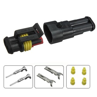 Xe Phần 2 Pin Cách Kín Dây Điện Chống Thấm Nước Tự Động Kết Nối Cắm Bộ Cho Ô Tô Xe Máy Xe Tay Ga Xe Tải