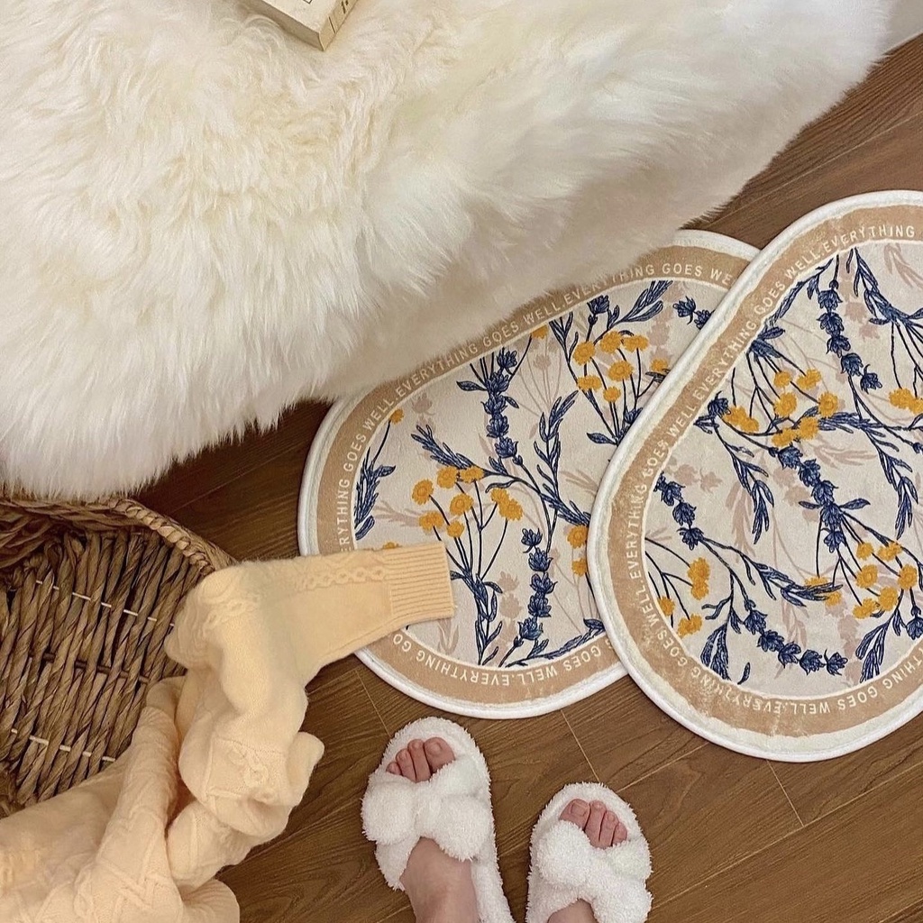 Thảm trải sàn lông mịn, Thảm lót chân vintage