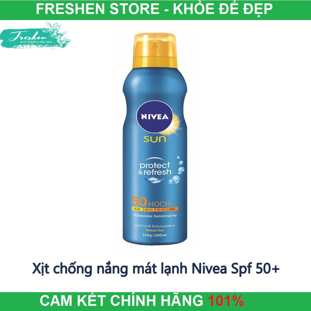 ✅ (CHÍNH HÃNG) xịt chống nắng mát lạnh NIVEA 200ML