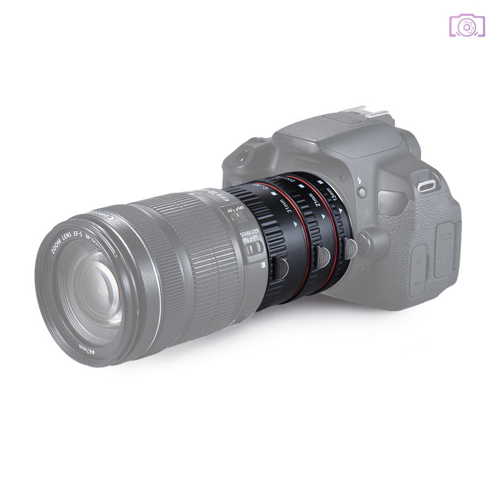 Set 3 Vòng Nối Dài Macro 13mm 21mm 31mm Cho Máy Ảnh Và Ống Kính