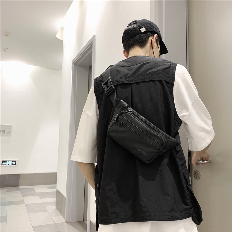 Túi đeo chéo mini nam nữ unisex phong cách ulzzang da Pu cao cấp chống thấm nước Tough Slhs S13