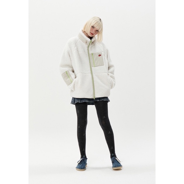 áo ( fleece Jacket ) lông cừu KIRSH cherry Korea