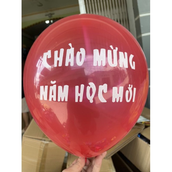 Set 100 bóng bay chào mừng năm học mới đủ màu sắc