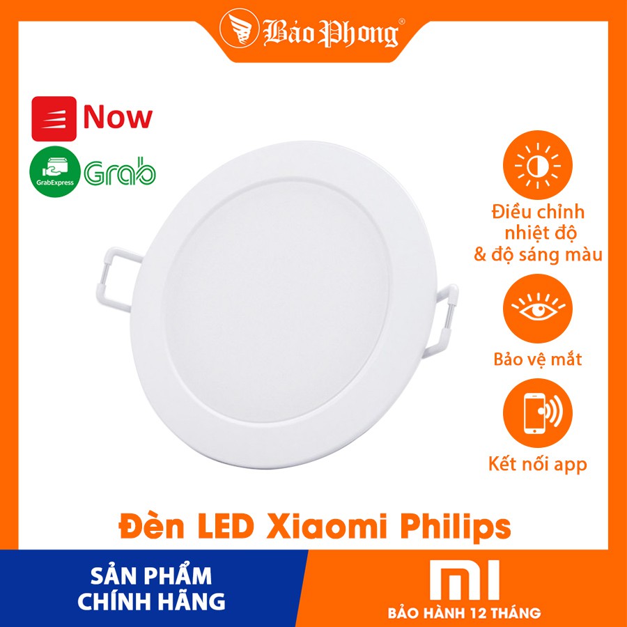 Đèn LED Downlight âm trần nhà thông minh Xiaomi Philips Smart Home điều khiển từ xa cho nhà thông minh giá rẻ có APP