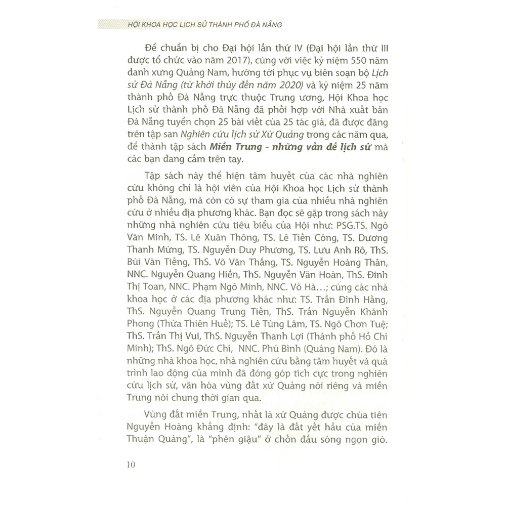Sách - Miền Trung - Những Vấn Đề Lịch Sử