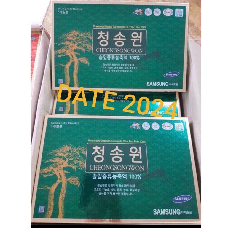 TINH DẦU THÔNG ĐỎ CAO CẤP HÀN QUỐC: 180 VIÊN X450MG