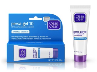 Kem Clean & Clear Persa Gel 10 Maximum Strength