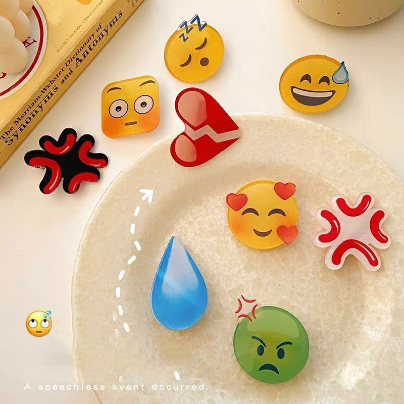 Kẹp tóc icon cảm xúc vui nhộn hottrend