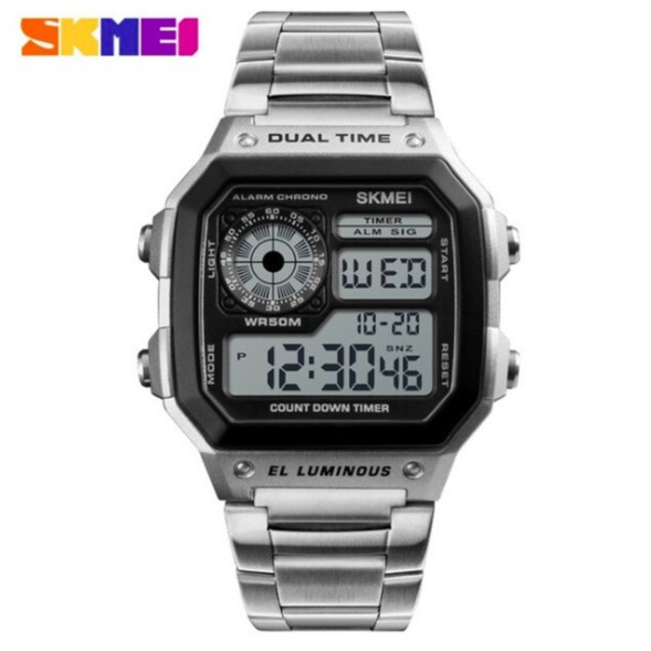 Đồng Hồ Nam Skmei 1335 Thể Thao Chống Nước Phong Cách Giờ Thế Giới