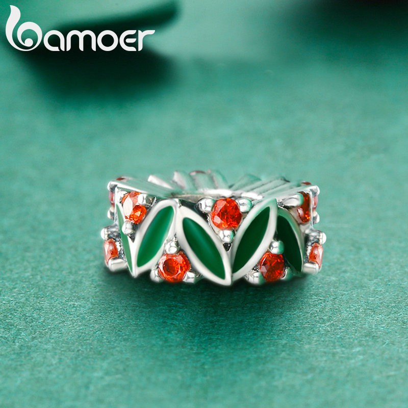 Phụ Kiện Bamoer Màu Bạc Đính Hạt Dễ Thương Trang Trí Vòng Đeo Tay Cho Nữ