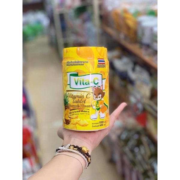 Kẹo vita c thái lan hũ 1000 viên