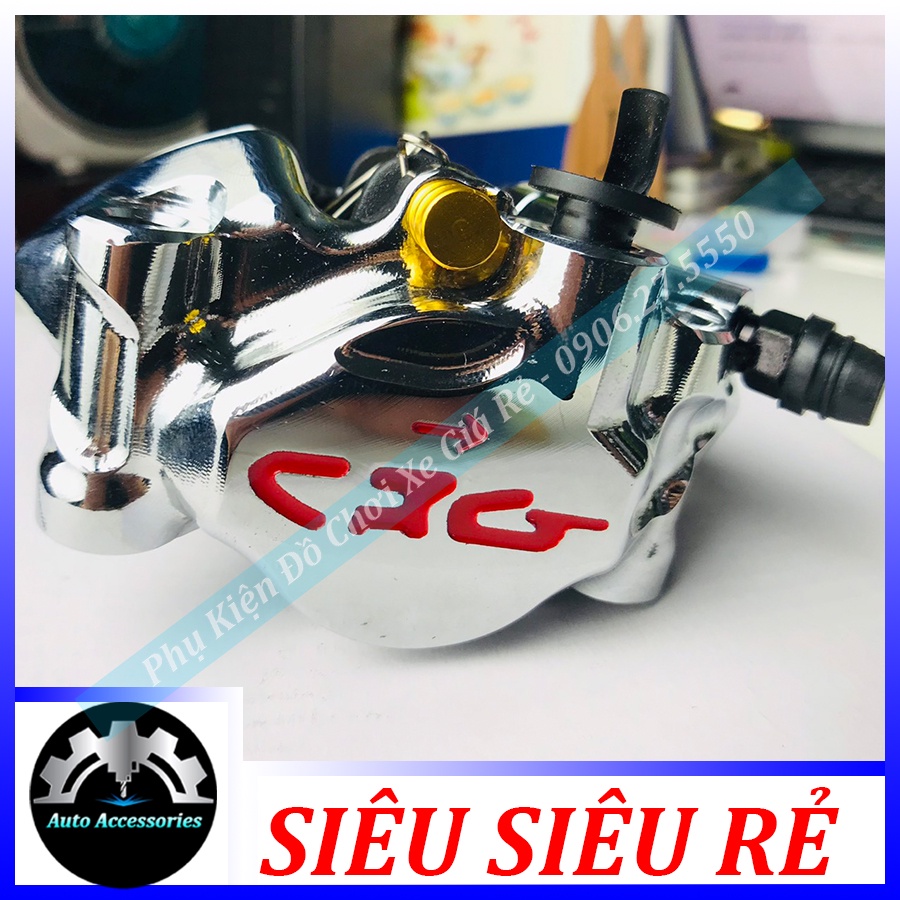 Heo Dầu Trước CRG Moto3 2piston đĩa ZIN đối xứng Kèm Pát Trước CNC AB2010 AB 2013-2020 Click Mio Luvias Xìpo Nouvo Sonic